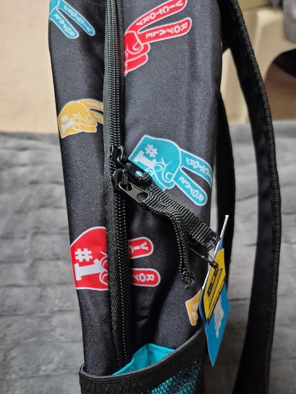 Fortnite Signify Teal Backpack W Waterbottle Pocket & Laptop Sleeve, New W Tags - Picture 7 of 15